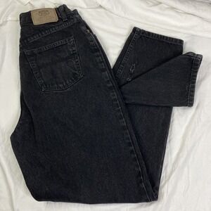 Route 66 Jeans Womens Black Relaxed Fit High Waist Denim Pants Casual *FLAW* GUC